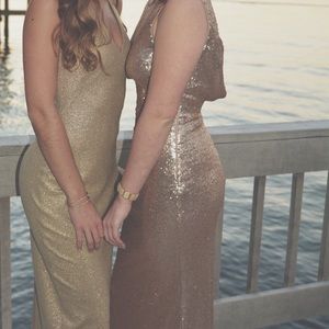 Gold Prom dress